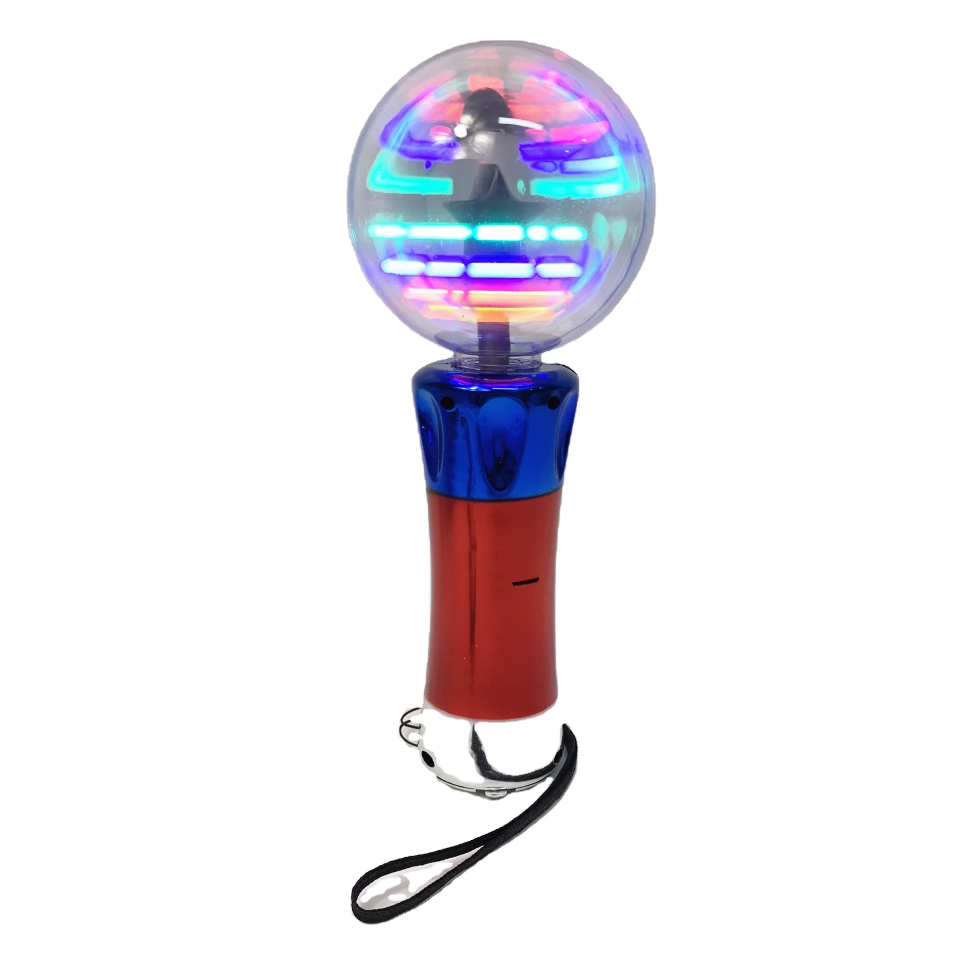 ArtCreativity 7.5 Inch Light Up Magic Ball Toy Wands For Kids, Set Of 2, Flashing LED Wands For Boys And Girls, Thrilling Spinning Light