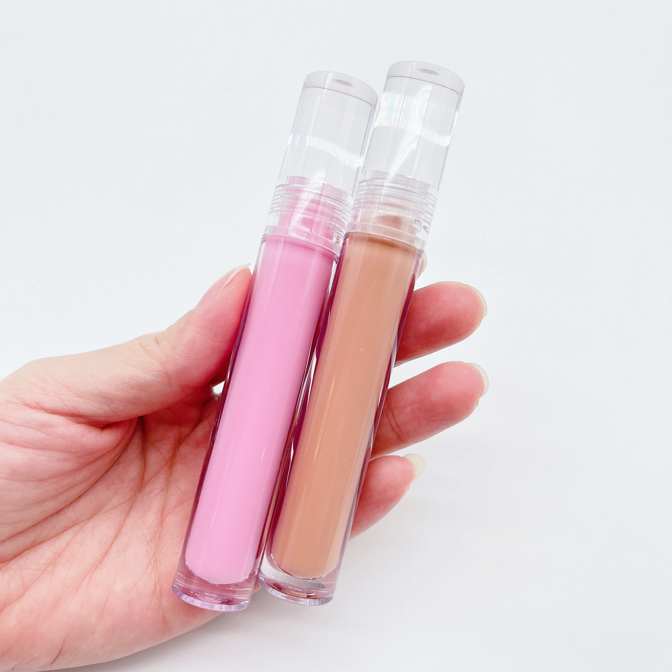 批发流行7毫升空唇彩管diy定制logo透明唇彩管