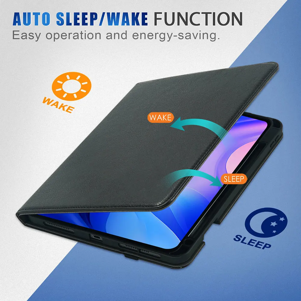 product laudtec pu leather book style tablet case 3 angle anti slip fold stand cover business travel for ipad air 11 2024 pro11 pbk319-4