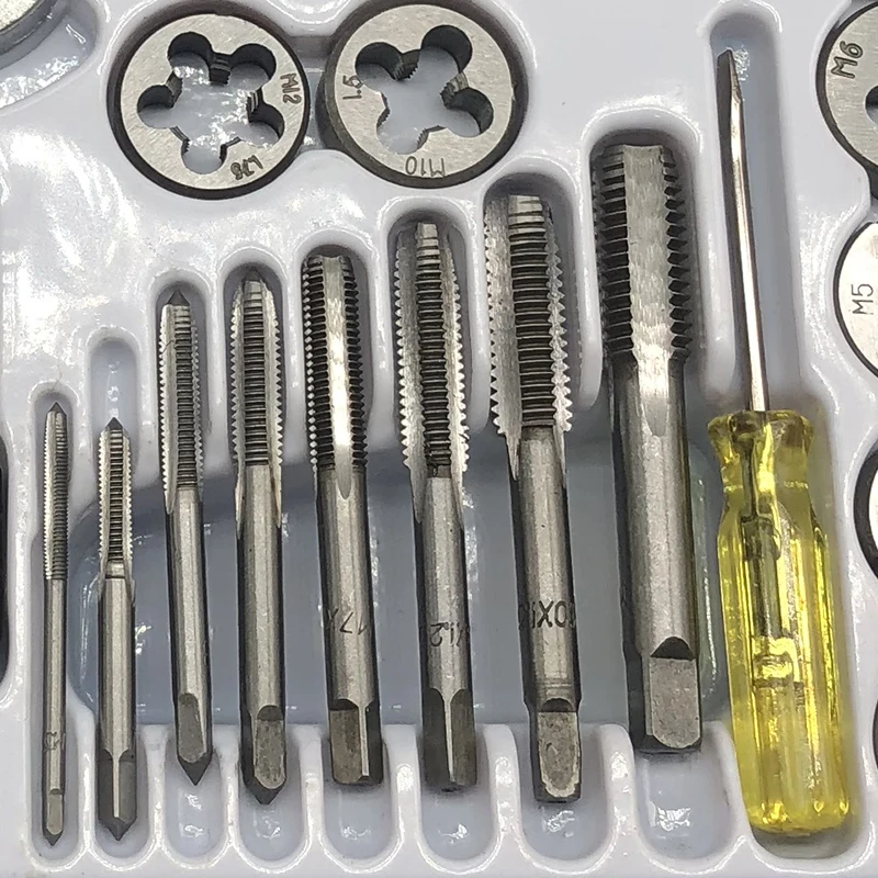Soao Threading Tool M2 M4 M6 M8 M10 Set Tap And Die Sets Thread Tap Set