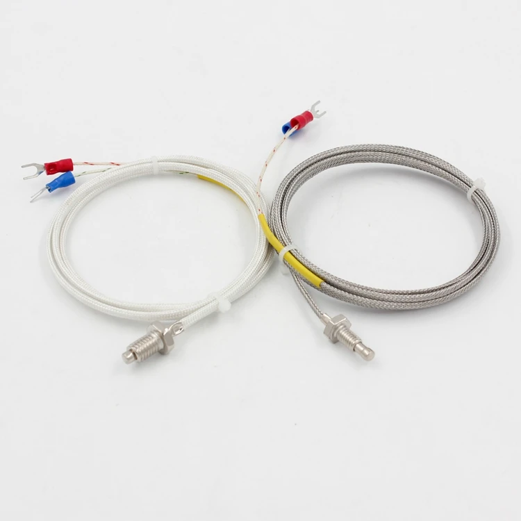 threaded thermal resistance temperature sensor probe