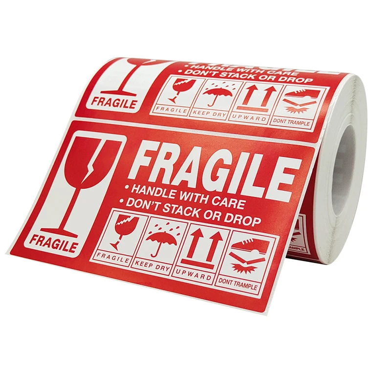 Fragile Handle With Care, Do Not Drop - Label Town