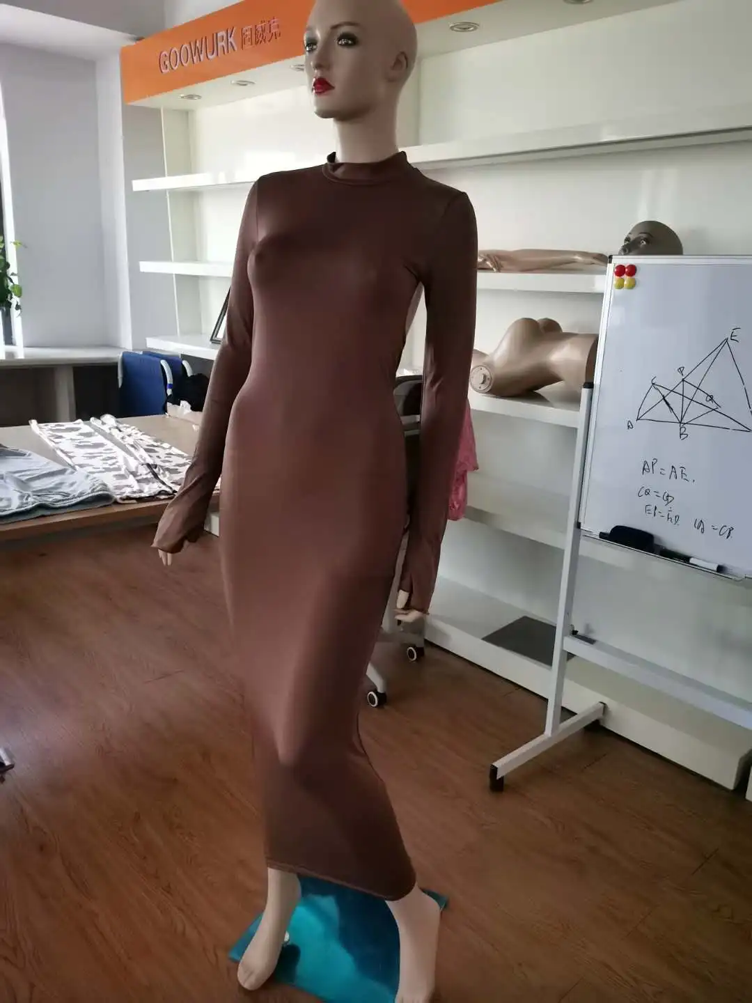 
Новый дизайн; Пикантная обувь с v-образным вырезом кофта с круглым вырезом с длинными рукавами платья для женщин 