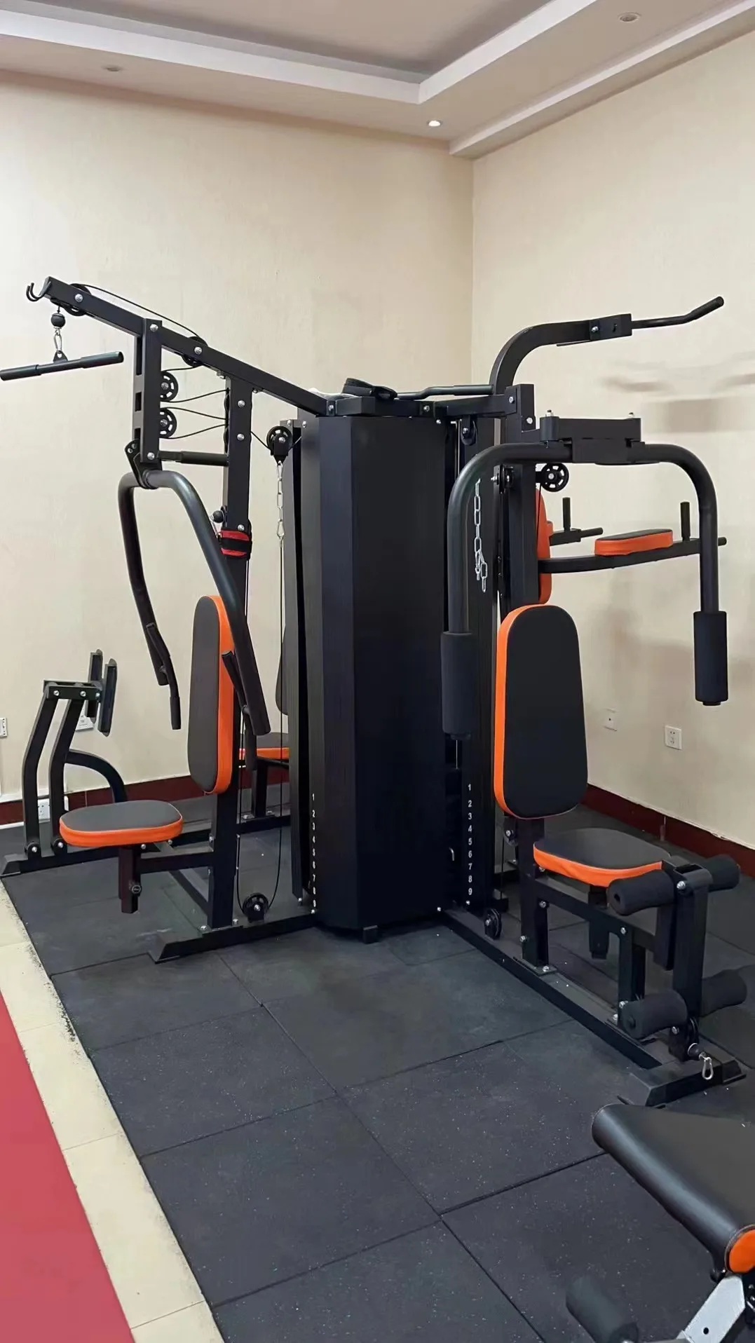 New Product Gym All in One 3 Station Multi Gym Trainer With Warranty and Free Logo