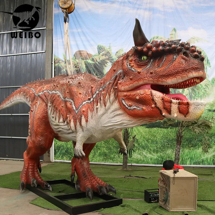 tamanho real realista simulação robô dinossauro