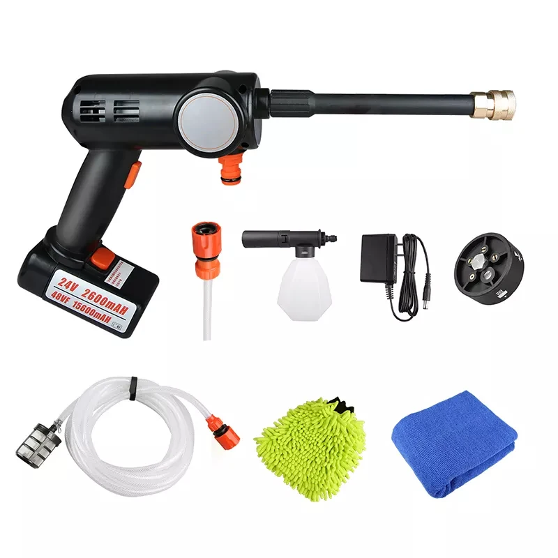 Sps High Pressure Gun Nozle Cordless Car Washer Portable Water Gun 24v ...