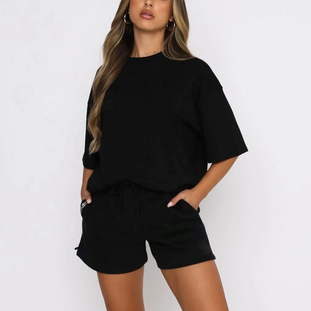 biker short and t shirt set