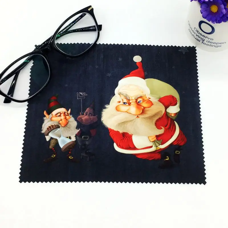 Салфетка для очков Microfiberb 12*12 см может быть изготовлена на заказ для бесплатных образцов