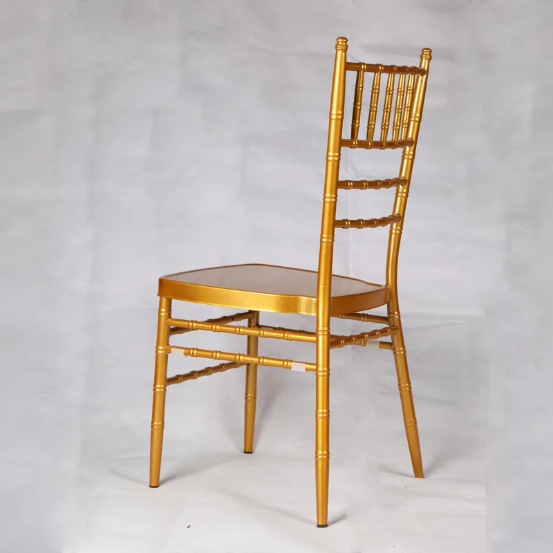 Роскошный металлический золотой свадебный стул Тиффани chiavari