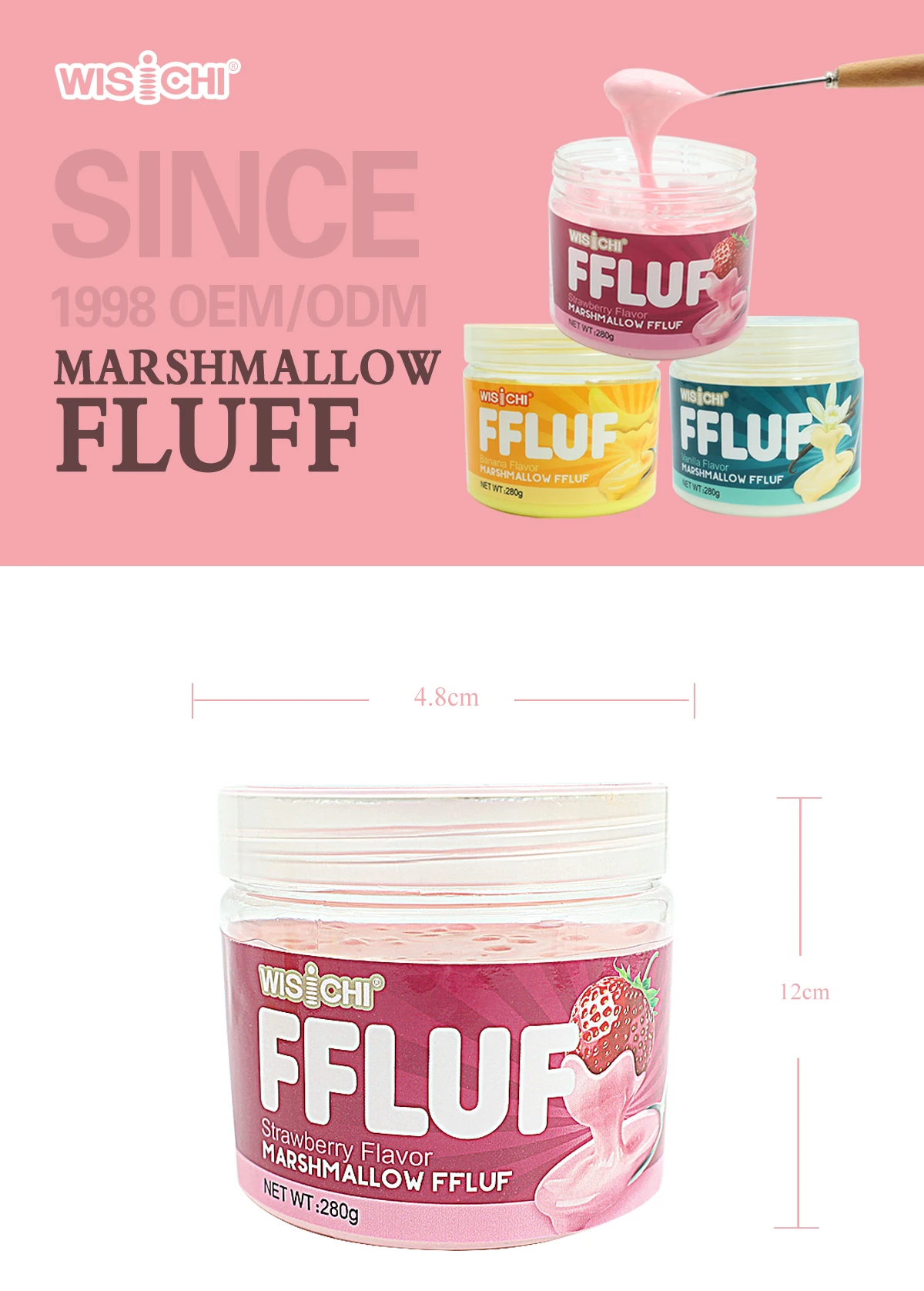 Free Sample Hot Sale Halal Liquid Marshmallow Candy Fruit Jam