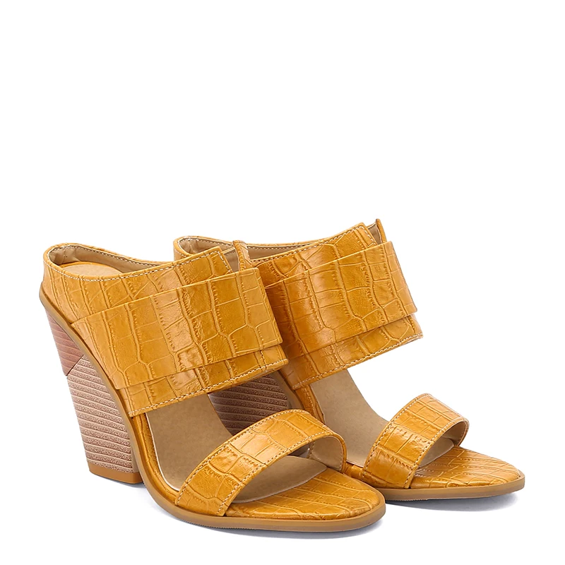 WETKISS/оптовая продажа; Сезон весна-осень; Большие размеры женские босоножки на высоких каблуках; Босоножки; Летние босоножки в западном стиле; Женские шлепанцы без задника с открытыми пальцами дешево