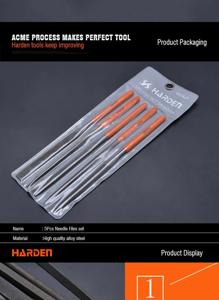 High Hardness Professional T12 Alloy Steel 5Pcs Needle File Set