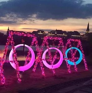 Swing Outdoor Plastic Glowing 16 Colors Garden Swing Stool for Courtyard & Park Furniture