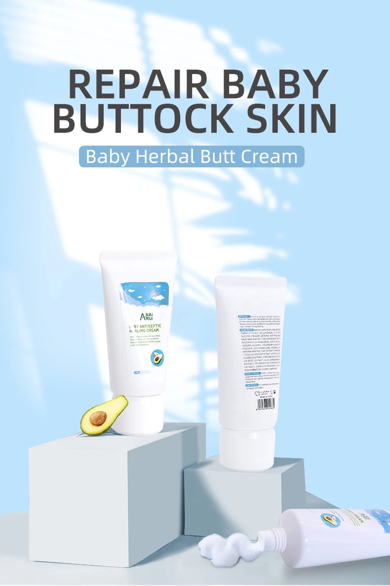 Private Label Baby Care 100 Natural Baby Products Kit Avocado Face & Body Wash And Shampoo 3 In