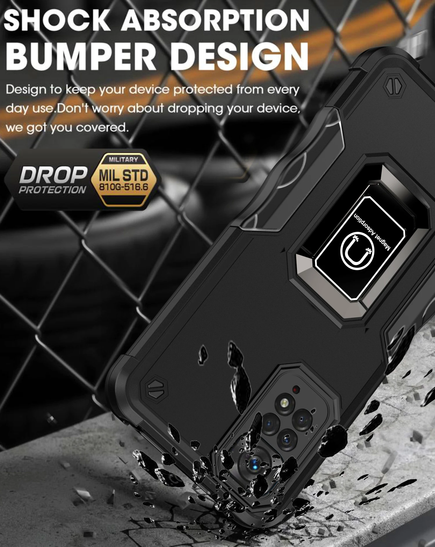 Shockproof Armor for Redmi Note 11 Pro 5G Dual Protection