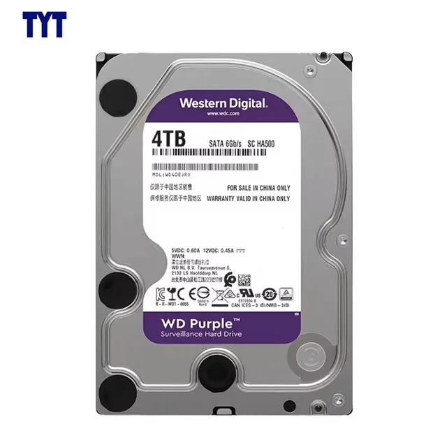 WD40PURZ HDD Hard Disk Drive 4TB WD40PURX Surveillance Class Purple HDD Special for Security CCTV DVR NVR in Stock Original SSD