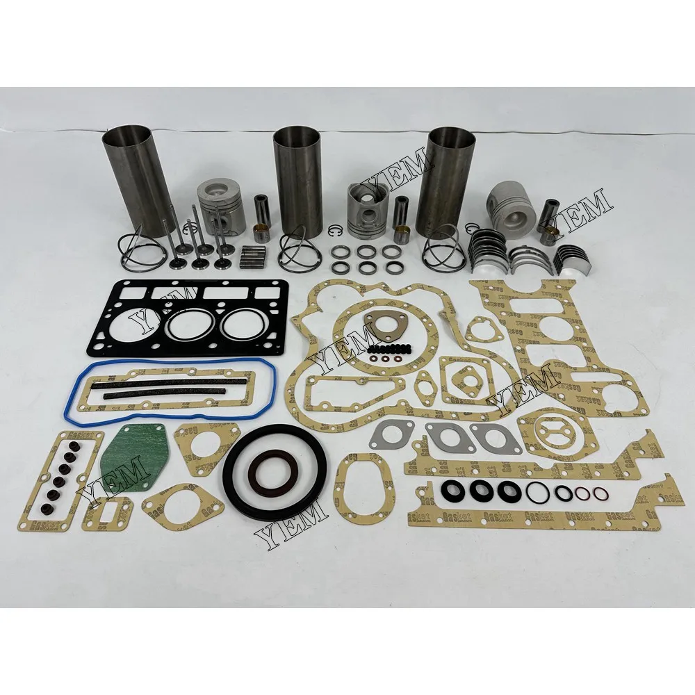Rebuild Kit With Piston Ring Bearing Valves Gaskets Piston Fit for Perkins 903.27 Engine Replacement Parts