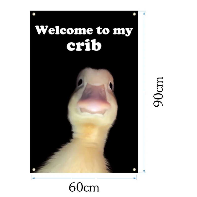 2x3 Feet Durable Welcome to My Crib Funny Flags Banner for College Dorm Room Decor Man Cave Wall Flag for Agriculture Students