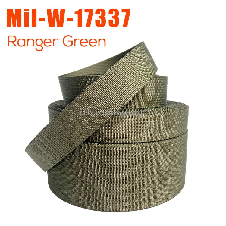 1 Inch Mil-spec Nylon Webbing Mil-W-17337 C2 Foliage Green_Mil-W-17337  Webbing_JUDE Webbing