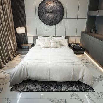 Premium 4Pcs  Home Textiles Bedding Set Modern Style Comforter Flat Fitted Sheet Bedsheet 2 Pillow Case for Hotel