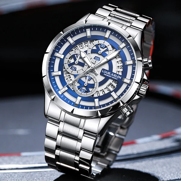 Louie Juelen Stainless Steel Men's Fashion Watch