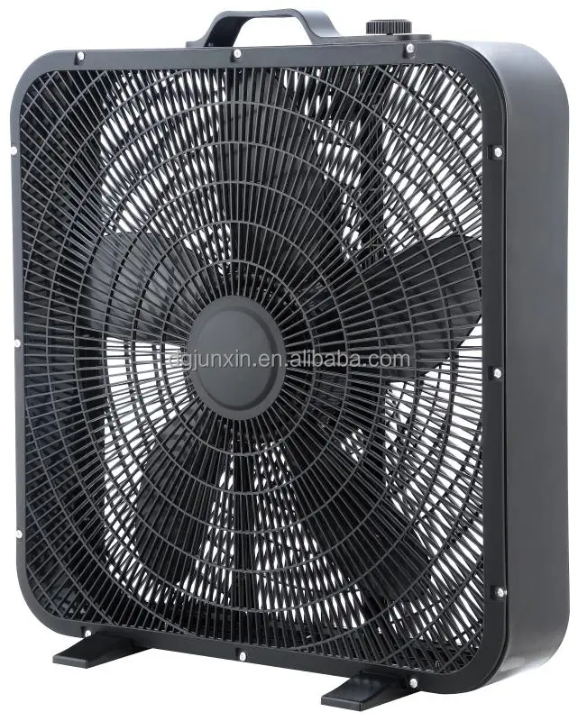 20 Inch Air Cooling Box Fan 110v 5 Blades Square Fan With 3 Gears For