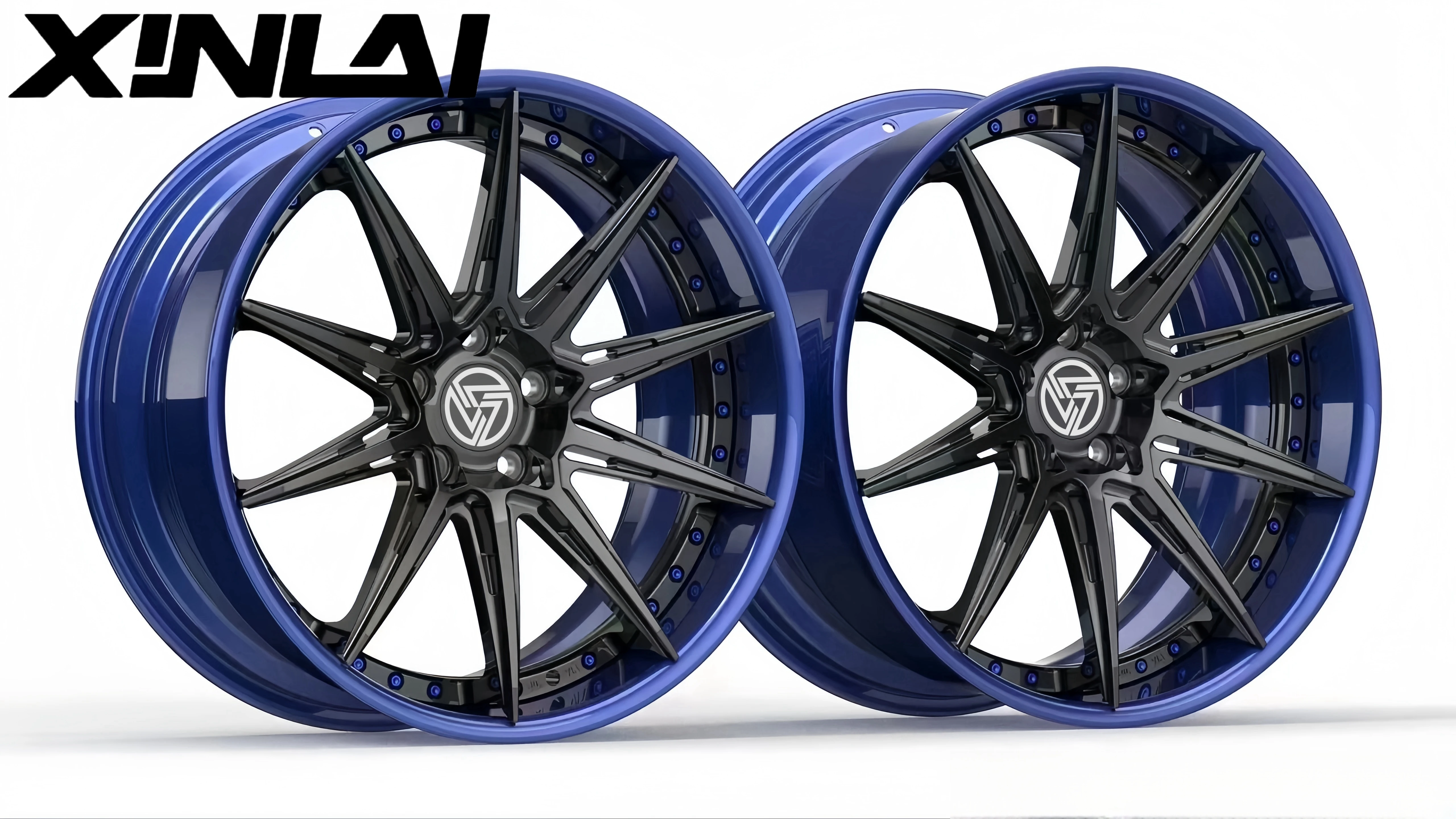 XINLAI 2 Piece Forged Wheel Polished Brushed Custom 5x120 Wheel 18 19 20 21 22 Inch Rims Passenger Car Wheel for Car - Image 3
