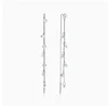 Boucles d'oreilles zircon blanc