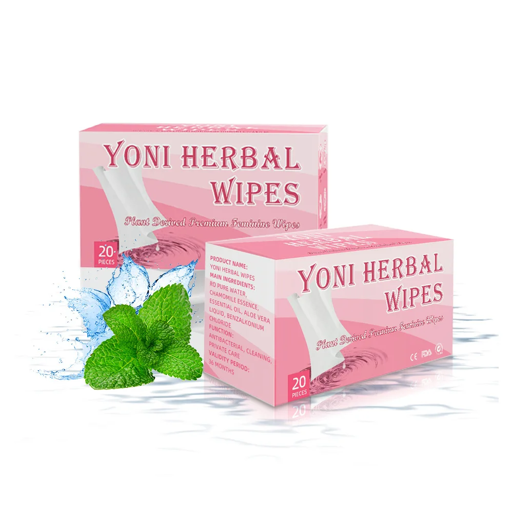 Factory Private Label Organic OEM Custom Alcohol Free Femininity After Sex Cleaning Disposable Yoni Feminine Wet Wipes