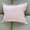 Housses de coussin en lin de luxe rose