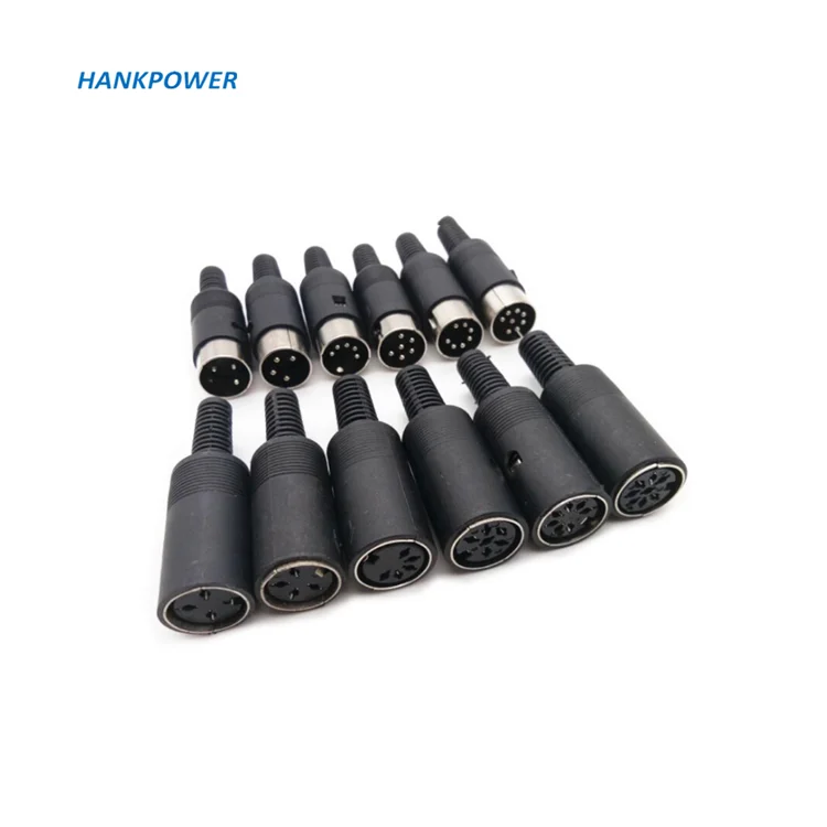 20 Pcs Mini 8 Pin DIN Jack Circular PCB Mount Female Connector for sale online e