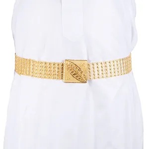 Vintage Gold Plated Belt Custom Buckle Belt Latest Design Leather Belt