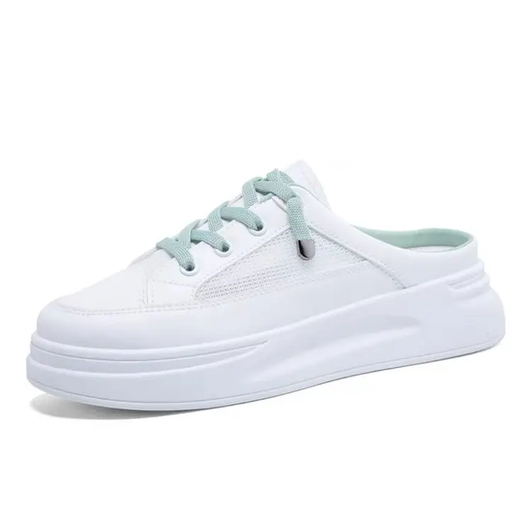 2024 New Summer Wear Net Surface Breathable Casual Shoes Lazy Small White Shoes