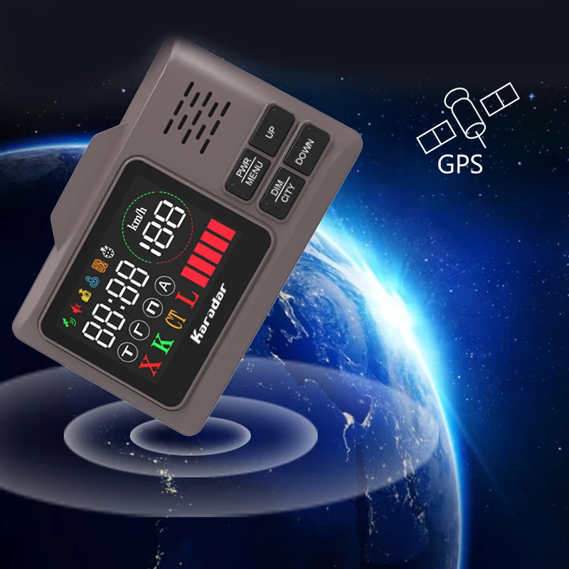 Rader Signal Button Karadar Pro 980 - Advanced Russian Mini Car Radar Detector