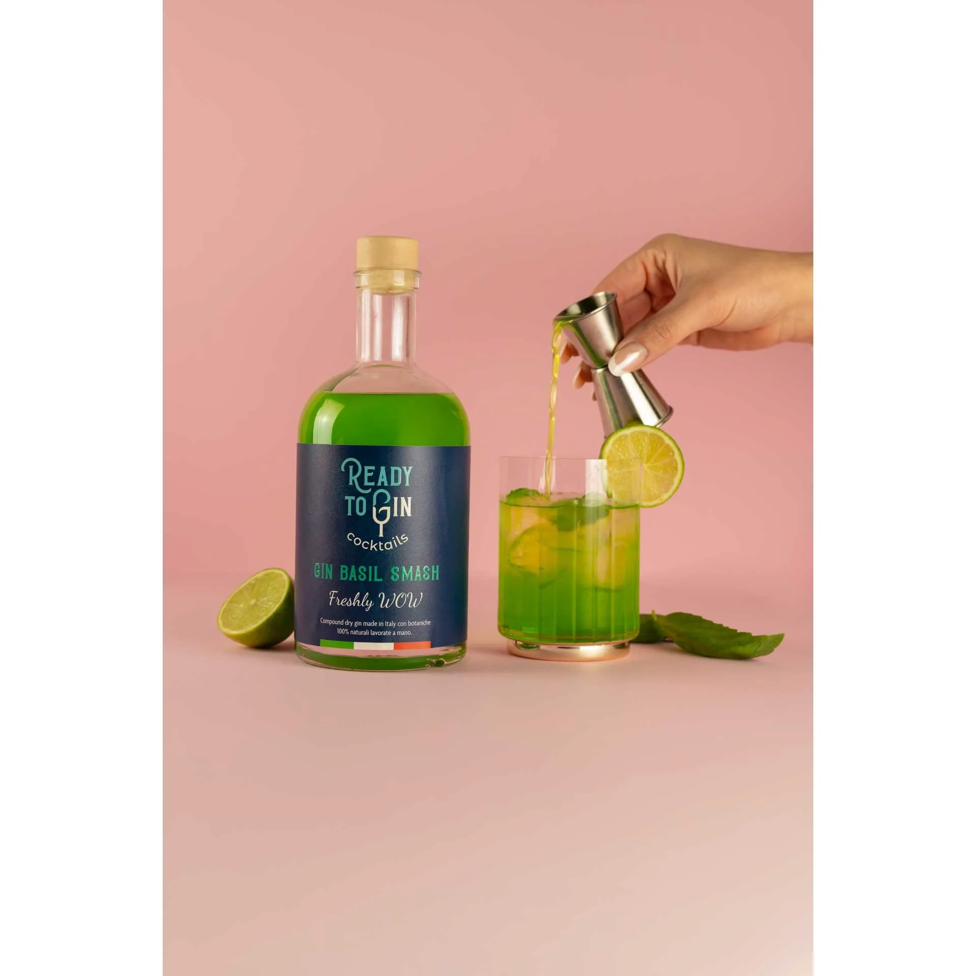 Ready To Gin Basil Smash 700ml Green Cocktail Ready To Drink