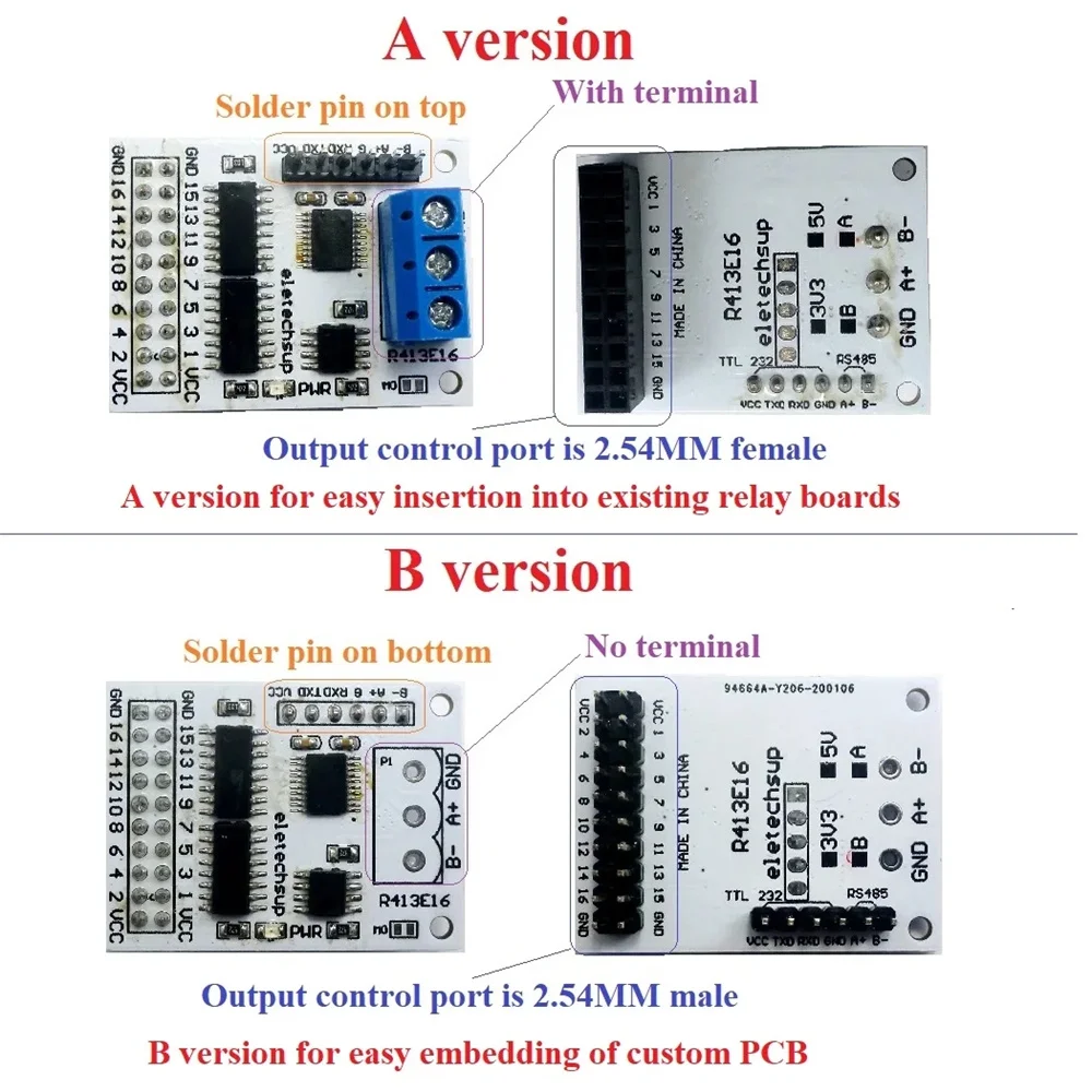 Modulo PLC Relè AT RS232 (TTL) 6-24V – Scheda Di Controllo RTU Con 8 Uscite, Supporto Modbus E Comandi AT, Per Automazione - 2