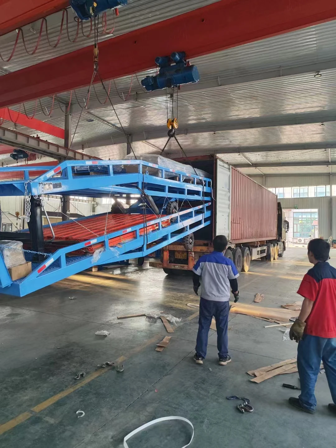 Hydraulic Dock Leveler Loading Ramp Bridge Mobile Ce Movable Side ...