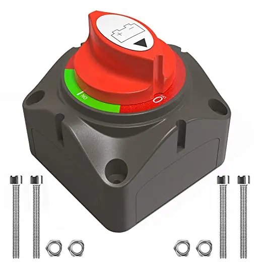 Master Power Switch for Boat - 3 Position Disconnect Isolator