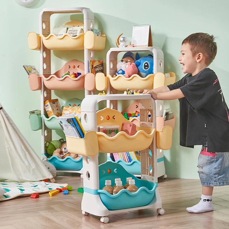 Greenside Multi-Purpose Kids Toy Storage Rack Household Detachable Toy Organizers Storage Colorful Children's Toy Collection