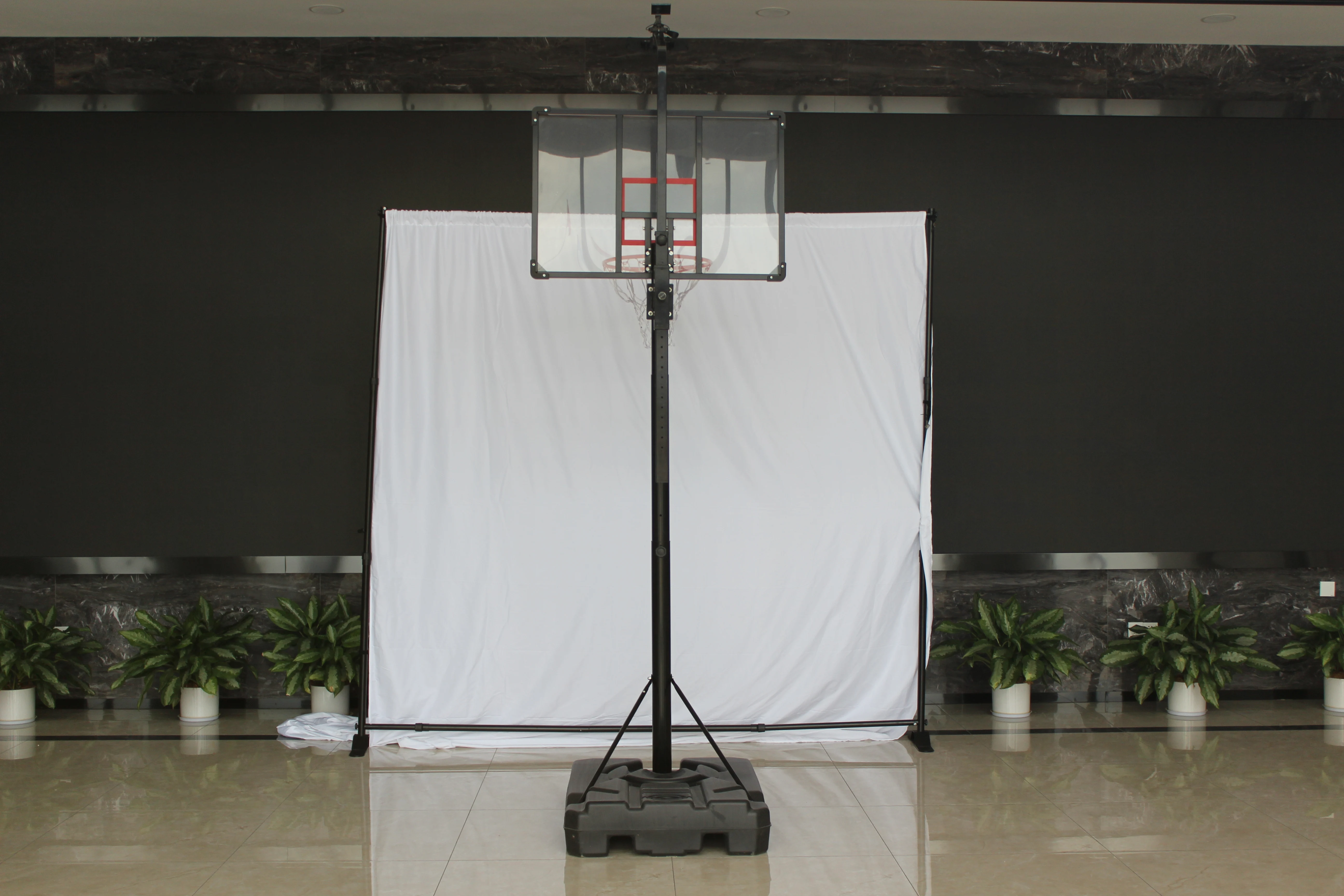 New Style LED Basketball Hoop Light Illuminates Backboard, Rim, and Court,Easy Fold Net System Quickly Installs Basketball Hoop