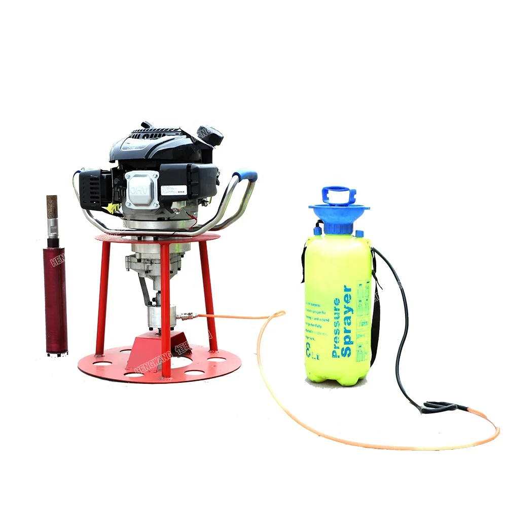 Soil Rock Sampling Portable Easy Operated Backpack Drill Rig Machine