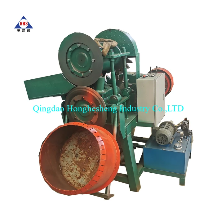 automatic tire strips cutter for 3pcs waste tire sidewall and tread cutting machine