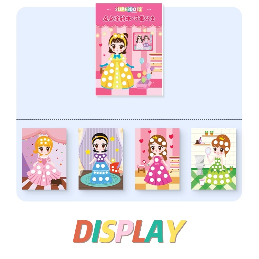 Милые Мультяшные маркеры для раскрашивания принцесс Детские рисования Набор учебников рисование