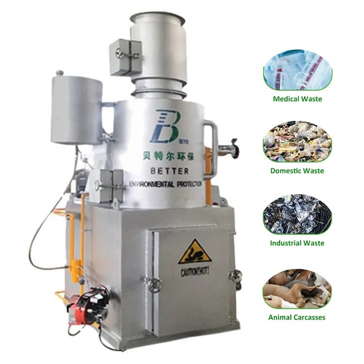 Large Smokeless Pet Waste Incinerator With 3D Video Show Installation and Operation