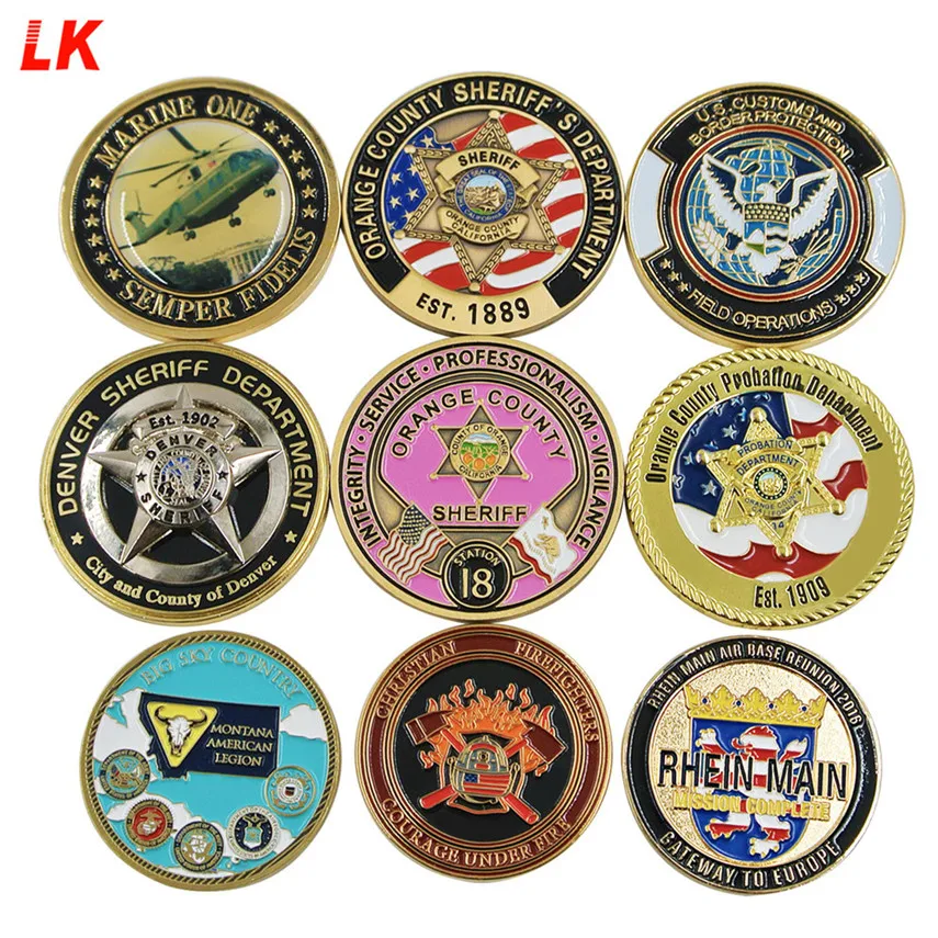 Позолоченная коллекция металлических изделий из цинкового сплава под заказ от USN NAVY pride challenge coin