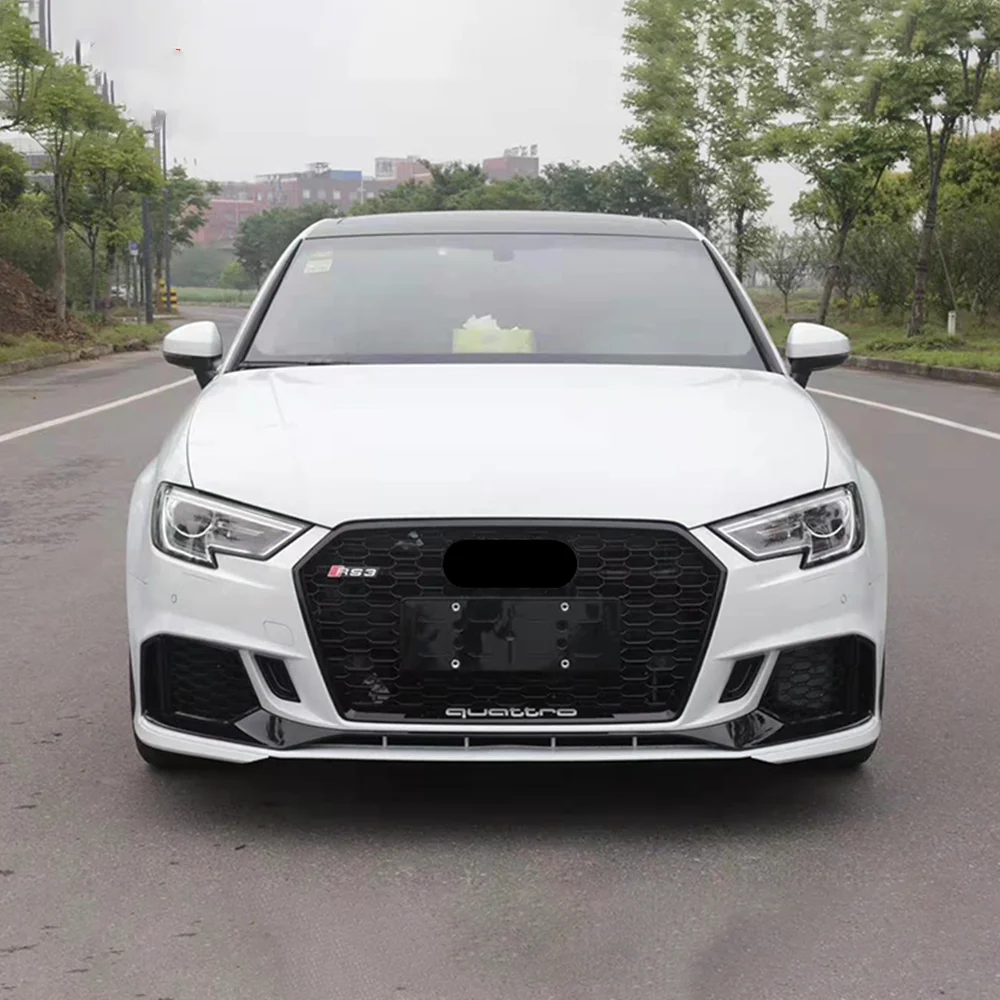 Front Bumper With grill For Audi A3 RS3 High quality Car accessories Auto Body Kitl for tuning parts PP Material 2017-2019