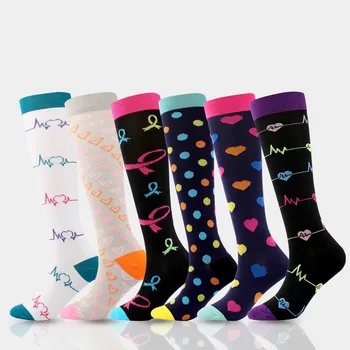 Custom Knee High Socks Running Nursing Athletic Socks Compression Socks