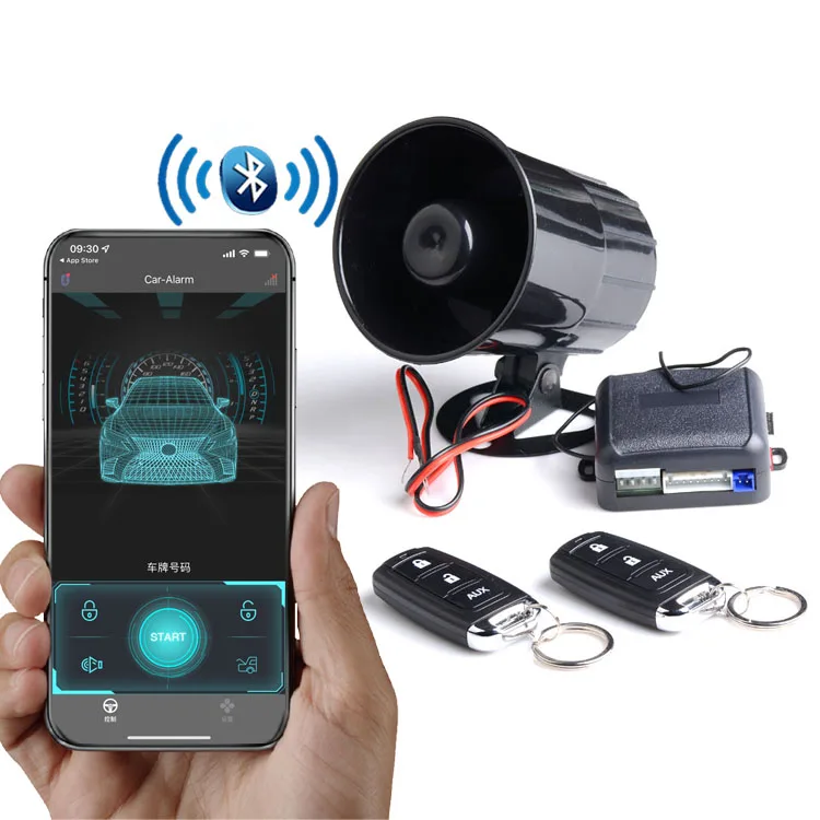 BT Phone APP Control Remote Control Car Alarm System Car Security Alarm System for Universal Car