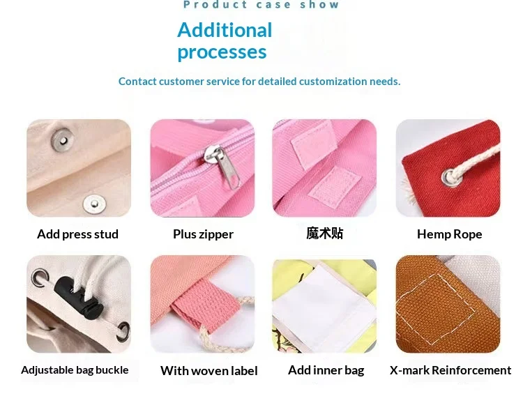 Wholesale Custom Printed Logo Cotton Shopping Bags Reusable Gift Packaging Canvas Tote Bags preview 5
