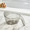 Rice washing basket [transparent gray]